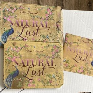 Too Faced Natural Lust Palette with Floral and Peacock Design